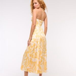 Abercrombie & Fitch Yellow Floral Maxi Dress